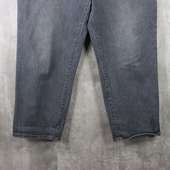 Universal Thread Jeans Womens Size 14 Black Vintage Straight Button Fly Ankle - Picture 4 of 7